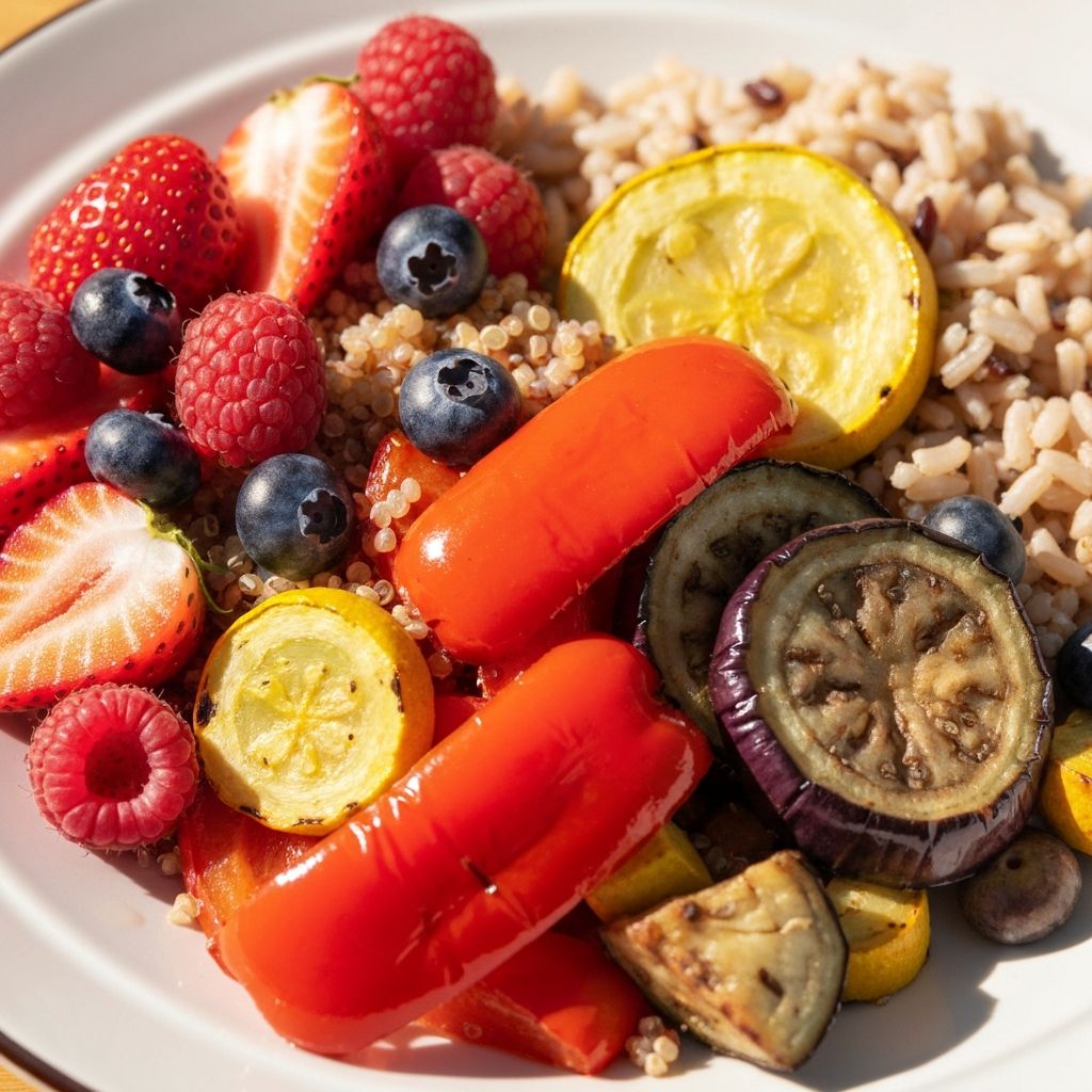 Balanced healthy meal